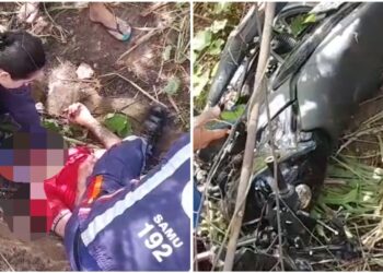 Jovem fica gravemente ferido após bater de moto em poste na nova Moaçara, em Santarém | Santarém e Região