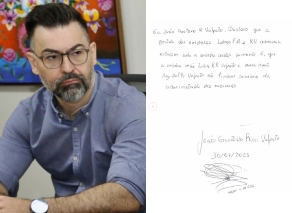 Joï¿½o Gustavo Ricci Volpato, carta, operaï¿½ï¿½o sepulcro caiado