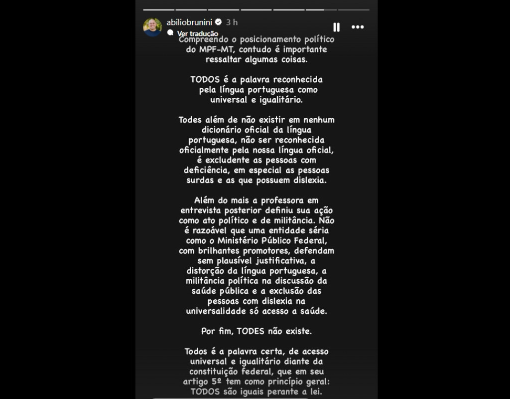 publicaï¿½ï¿½o, abilio, mpf, pronome neutro