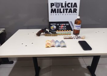 Força Tática prende jovem com arma de grosso calibre e drogas durante operação em Várzea Grande