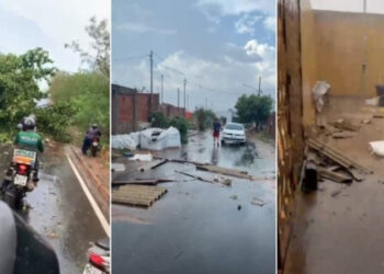 Chuva com vendaval destelha casas em Várzea Grande – veja vídeos | RDNEWS