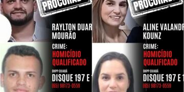 Polícia divulga cartaz e caça casal suspeito de matar personal