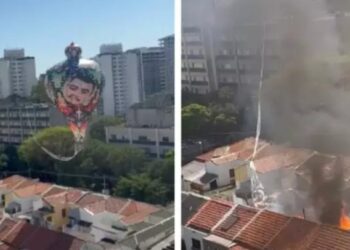 Balo causa incndio em casas na Vila Mariana, em So Paulo | FOLHAMAX