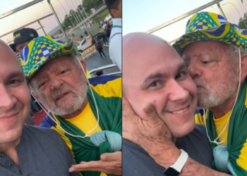 Abilio participa de ato pela anistia no DF e grava encontro com “sósia” de Lula | RDNEWS