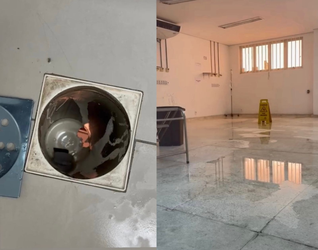 Pacientes são remanejados após vazamento no Pronto-Socorro de Cuiabá |