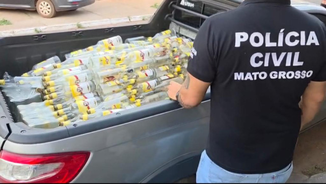 PJC fecha fábrica clandestina de bebidas em VG; 500 garrafas