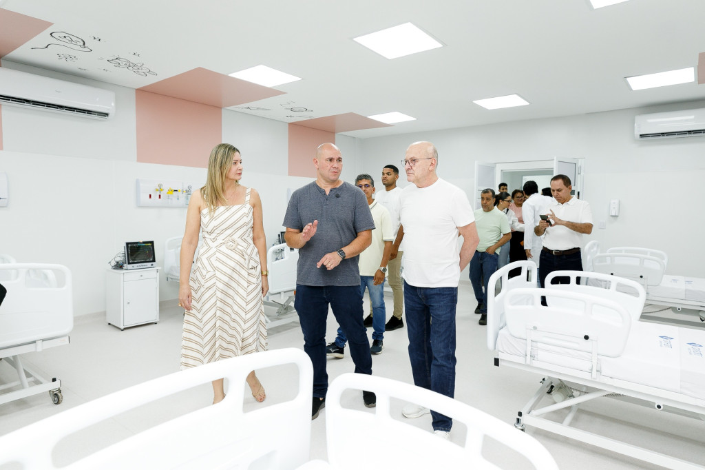 Vistoria ao CMI - Abilio Brunini, Otaviano Pivetta, Danielle Carmona