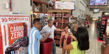 Clientes do Atacarejo da Rede União no Pedra 90 vão concorrer a um carro zero km