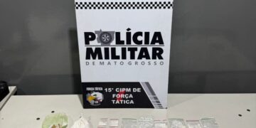SUSPEITO É DETIDO PELA FORÇA TÁTICA APÓS DENÚNCIA DE TRÁFICO NO BAIRRO SÃO MATEUS, EM VÁRZEA GRANDE
