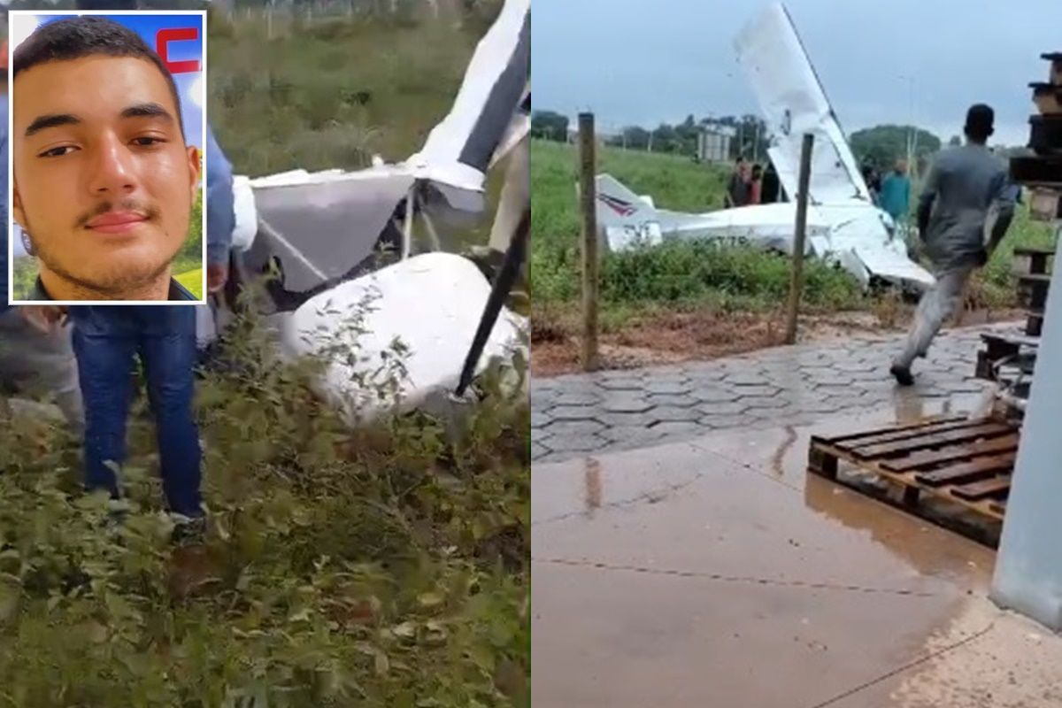Avião cai durante chuva em cidade de MT e deixa dois mortos