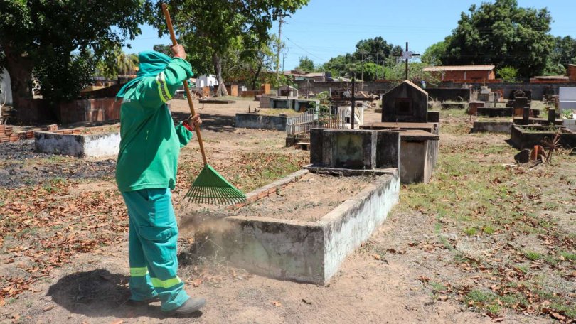 VG conclui preparativos em cemitrios para o Dia de Finados | FOLHAMAX