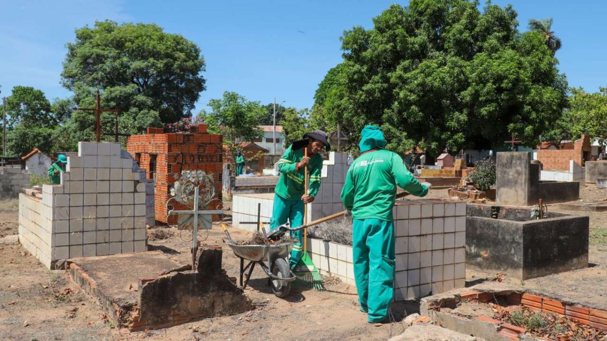 Prefeitura conclui preparativos nos 13 cemitérios de Várzea Grande para Dia de Finados