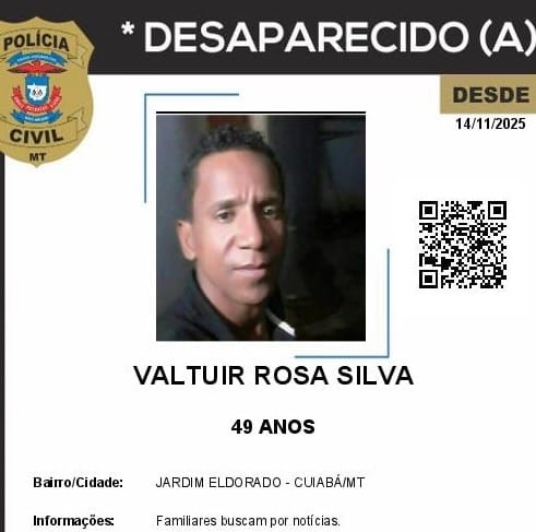 Família procura por homem desaparecido morador do Jardim Eldorado