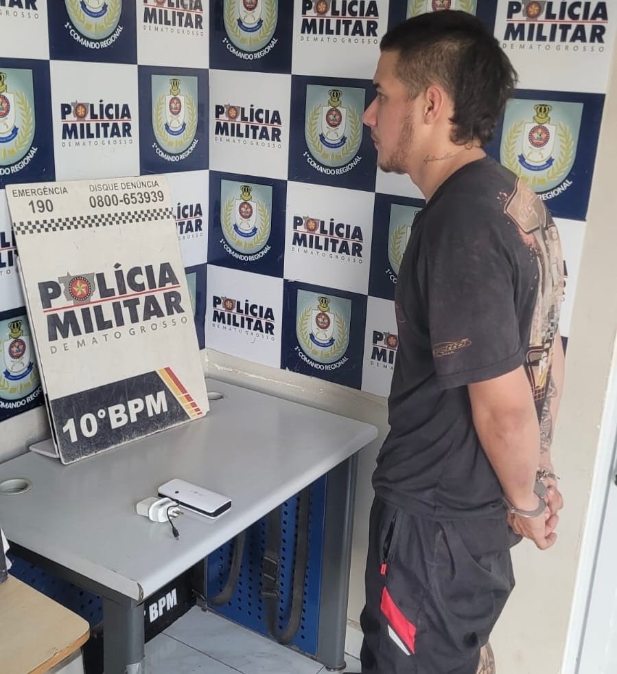 SUSPEITO É PRESO APÓS FURTO NA RODOVIÁRIA DE CUIABÁ