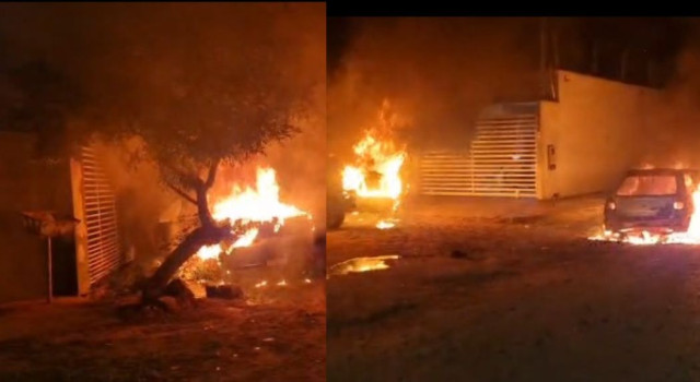 Três carros são incendiados em frente à casa de homem executado – veja vídeo | RDNEWS