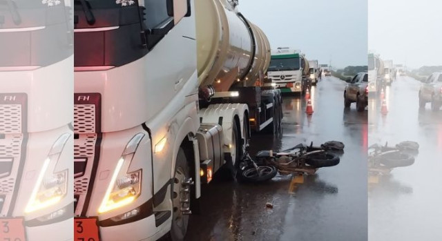 Motociclista morre após colisão contra carreta carregada com etanol na BR-163 | RDNEWS