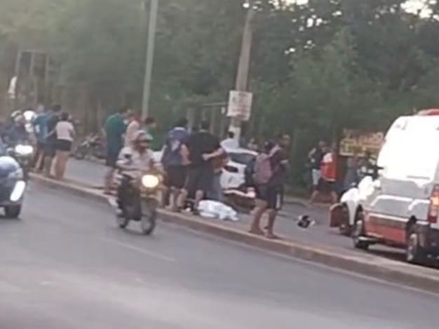 Acidente deixa vítima fatal na Avenida Filinto Müller