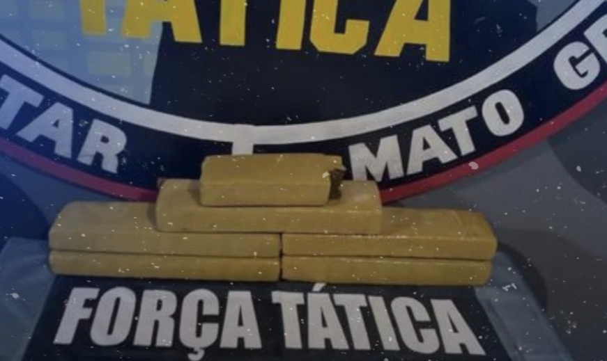 força tática apreende 5,6 quilos de maconha em residência no bairro Nova Barra Norte em Barra do Garças
