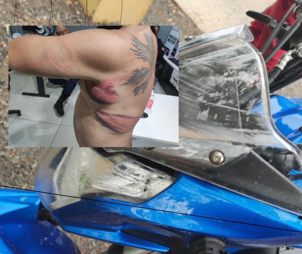 MOTOCONDUTOR É ATACADO COM FACÃO E CABO DE ENXADA APÓS CORRIDA FORA DO APLICATIVO