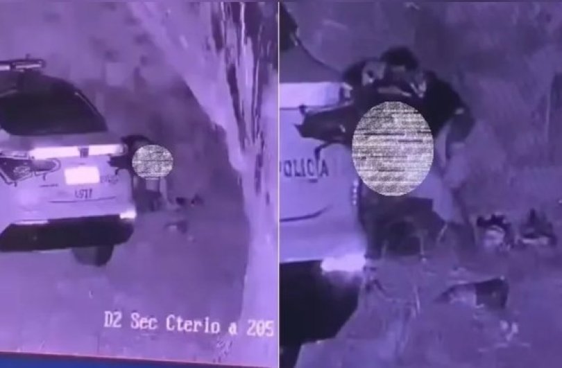 Vdeo flagra policial transando atrs de viatura perto de cemitrio | FOLHAMAX