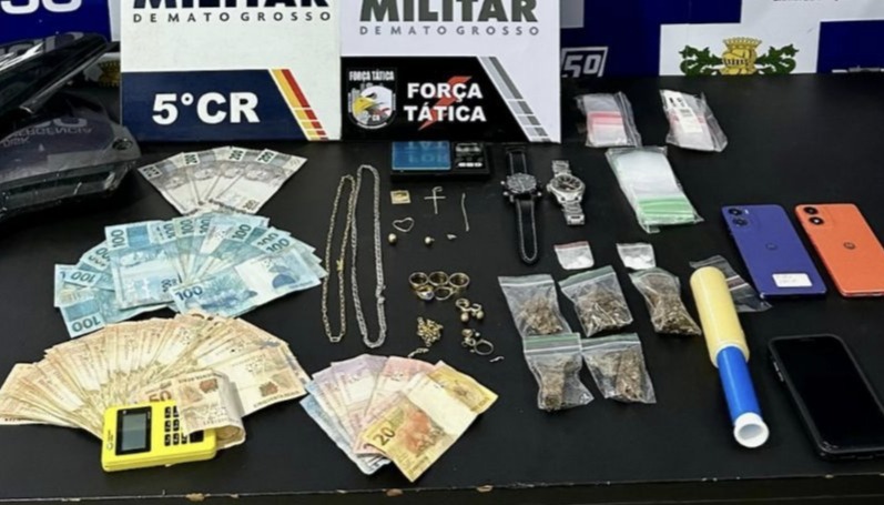 força Tática prende suspeito envolvidos em roubo a joalheria em Barra do Garças