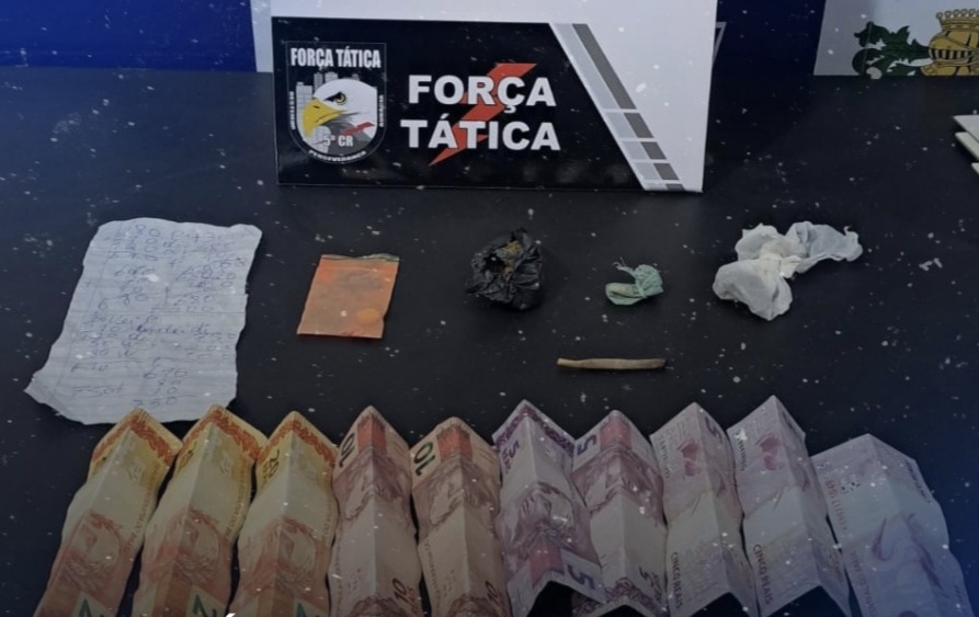 Força tática desarticula ponto de vendas de e prende dois suspeitos em Barra do Garças drogas