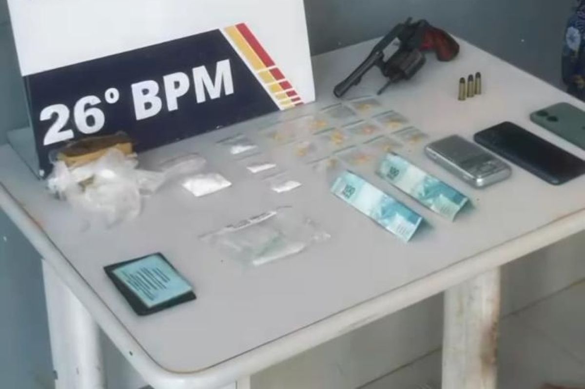 PM prende faccionado por tráfico de drogas e porte ilegal de arma