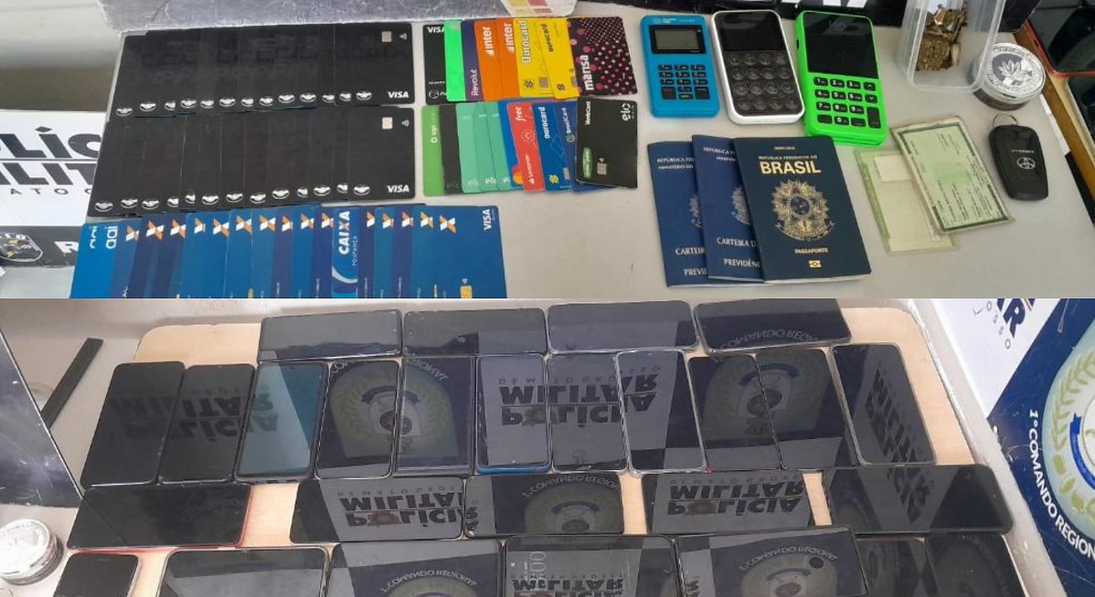 Cinco golpistas são presos com 62 cartões bancários e 30 celulares | RDNews – Eleito o melhor site de Mato Grosso