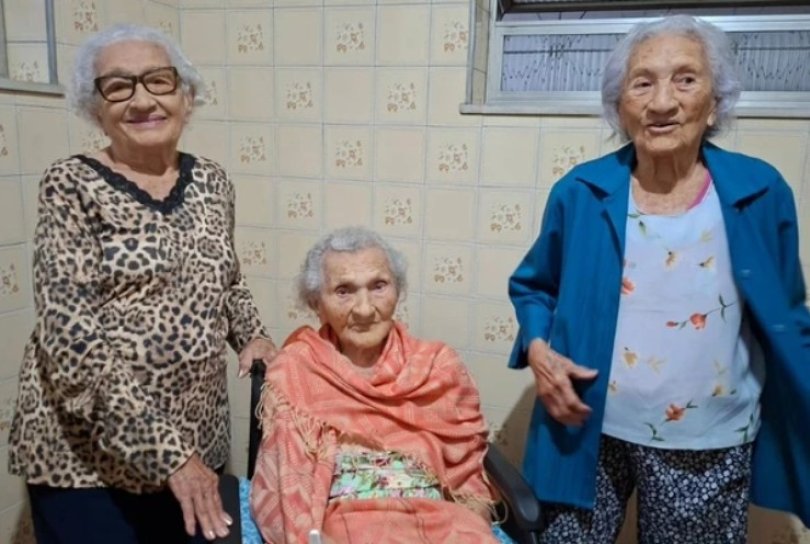Irms de 109, 104 e 103 anos conquistam recorde mundial de longevidade | FOLHAMAX