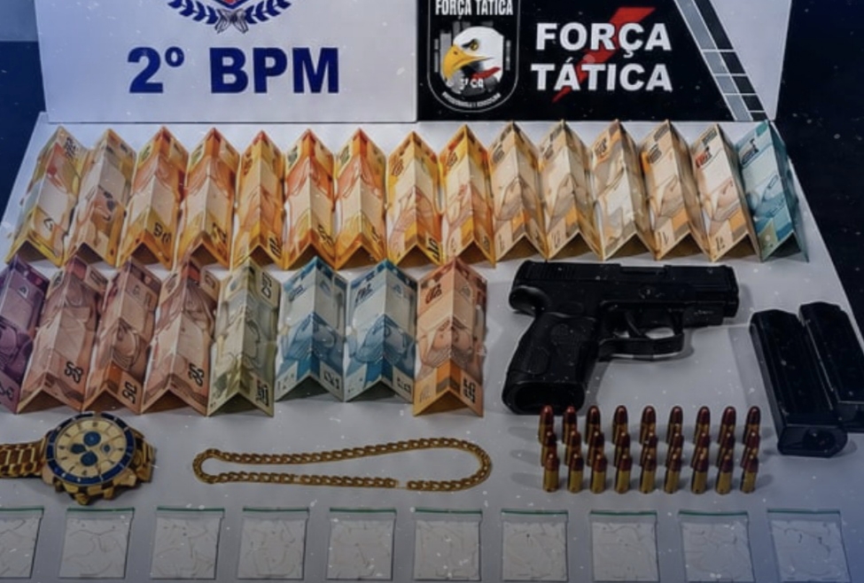 2° BPM e força Tática apreende entorpecentes, jóias e veículo durante operação em Barra do Garças