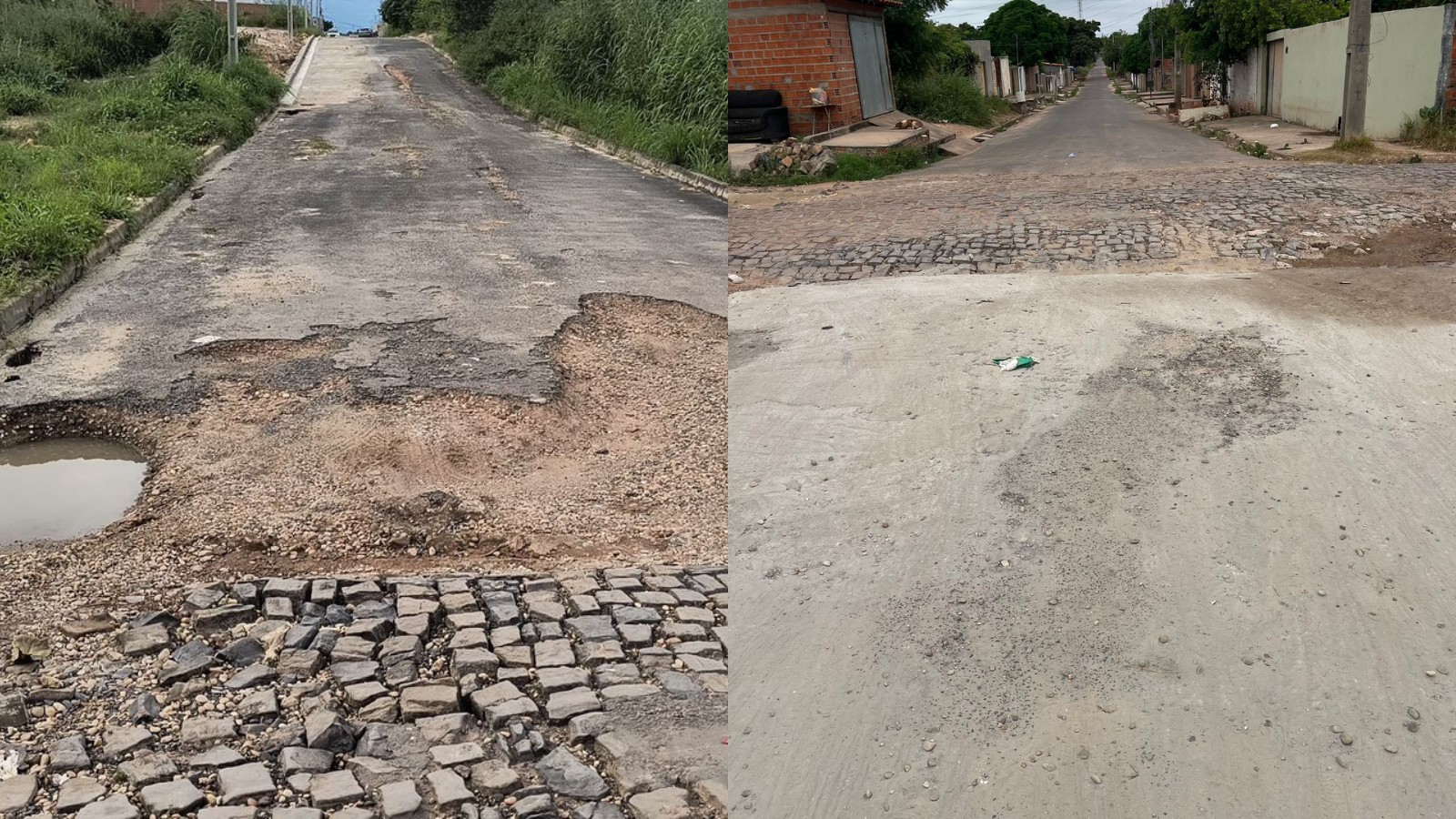 Moradores relatam gasto de quase R$ 2 mil para tapar buraco de rua