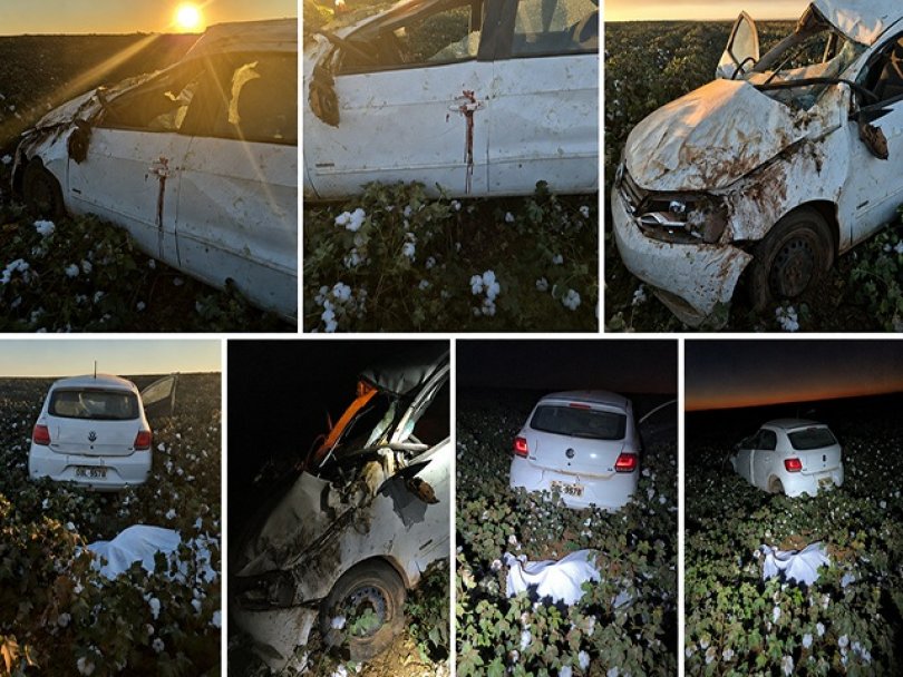 Mulher morre aps carro capotar em estrada de e marido foge | FOLHAMAX
