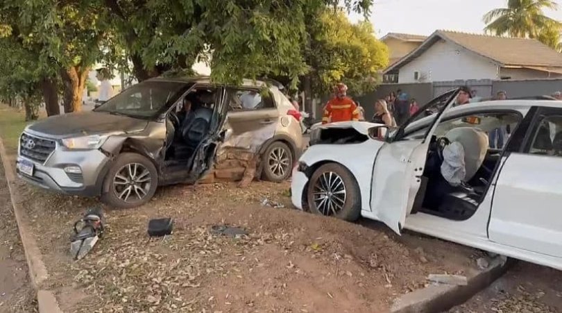 Acidente entre Creta e Jetta deixa me e filha presa nas ferragens em MT | FOLHAMAX