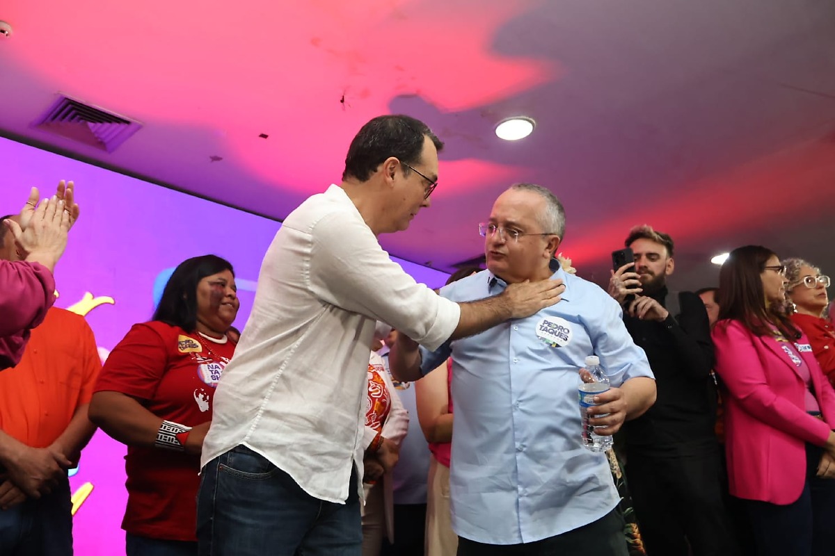 Lúdio Cabral e Pedro Taques convenção 