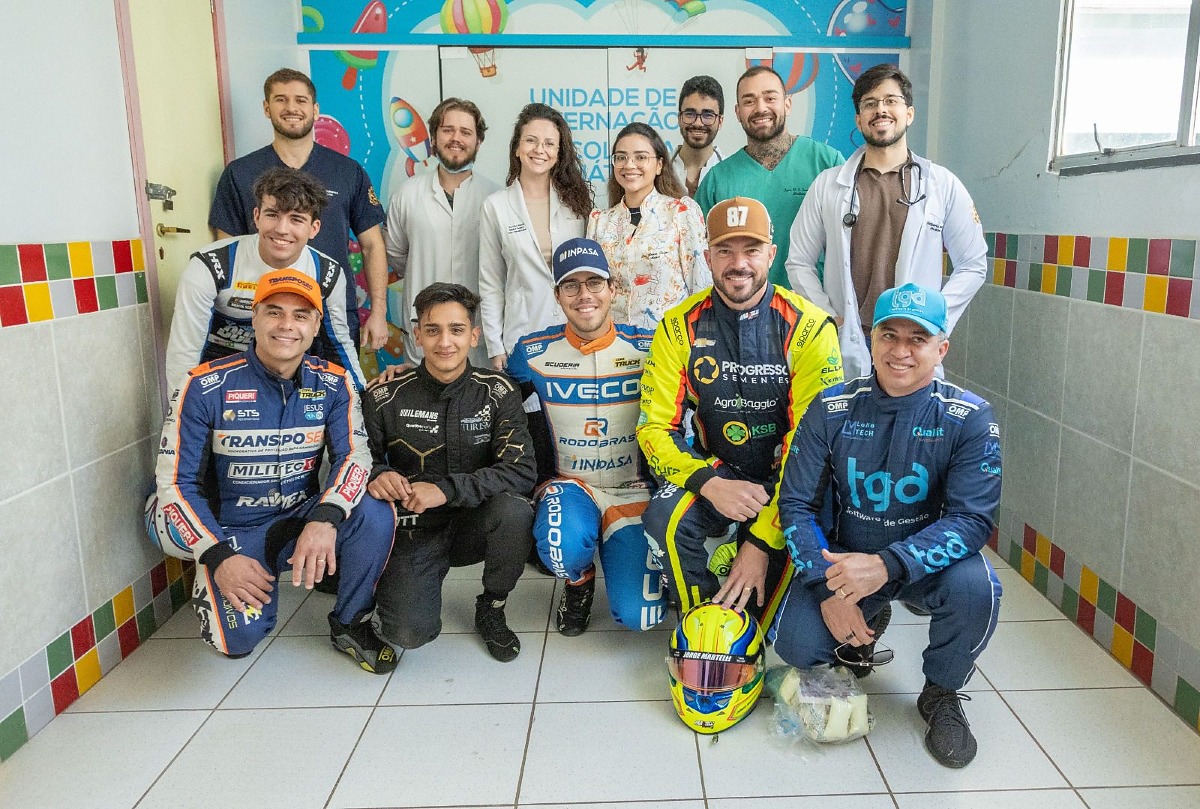 Pilotos do automobilismo visitam Hospital do Câncer e levam apoio para pacientes em MT | Rdnews
