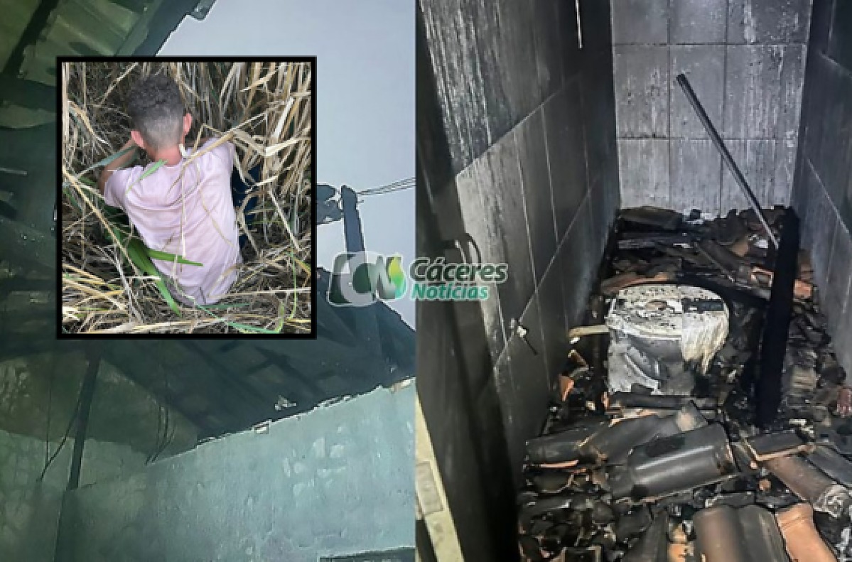 Polícia prende suspeito de atear fogo em residência enquanto moradora estava em festa | Rdnews
