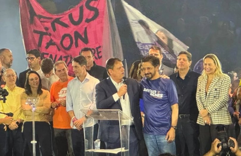 Nunes diz que Tarcsio vai dar um coro em Haddad: ‘Professorzinho’ | FOLHAMAX