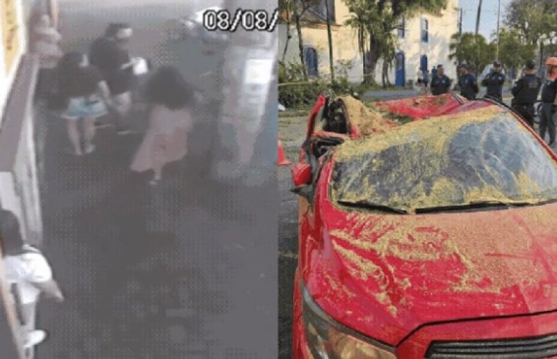 Me fica desesperada aps carro com a famlia ser esmagado | FOLHAMAX