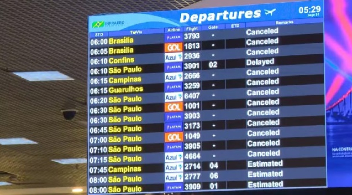 Aeroporto Santos Dumont tem voos cancelados após acidente com jato | Rdnews