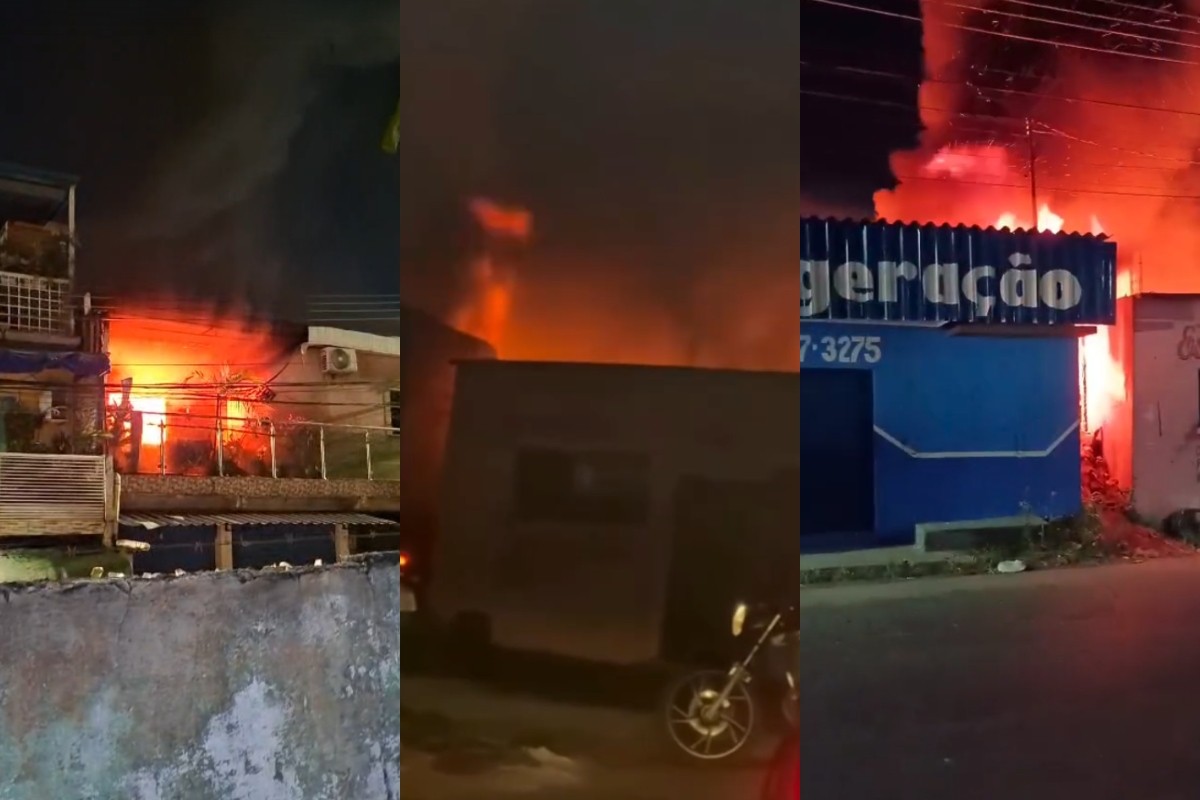 Três incêndios atingem imóveis e vegetação em diferentes zonas de Manaus