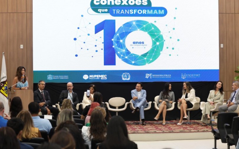 TJMT e Defensoria celebram 10 anos de parceria voltada soluo de conflitos | FOLHAMAX