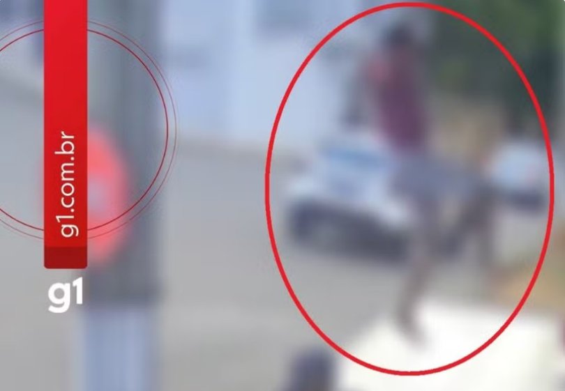 Latrocida pula de sacada para tentar fugir da polcia e se d mal | FOLHAMAX