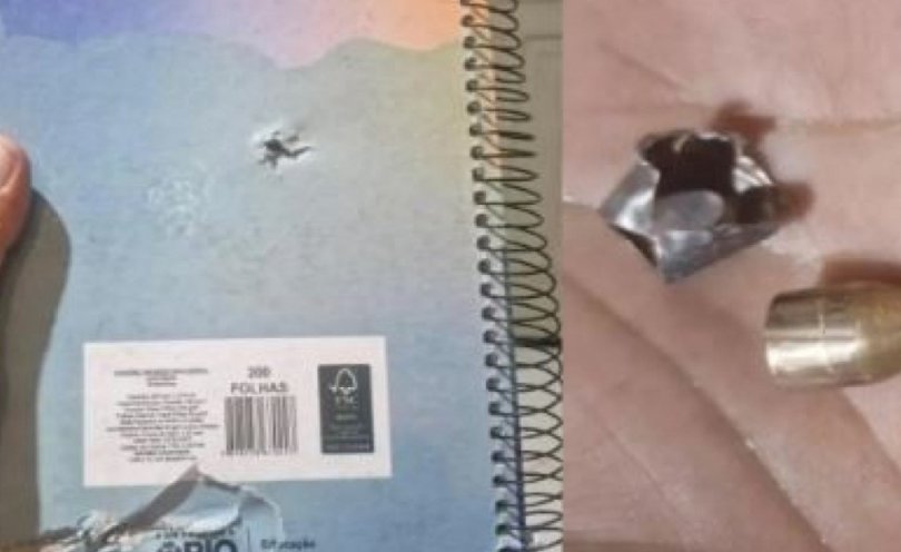 Criana tem mochila atingida por disparo em meio a tiroteio | FOLHAMAX