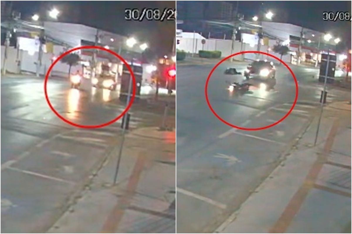 Vídeo mostra primeira vítima sendo atingida por BMW em Cuiabá