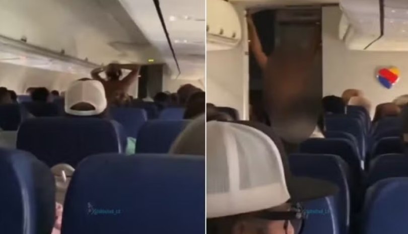 Passageira fica nua durante decolagem e ‘desfila’ em avio | FOLHAMAX
