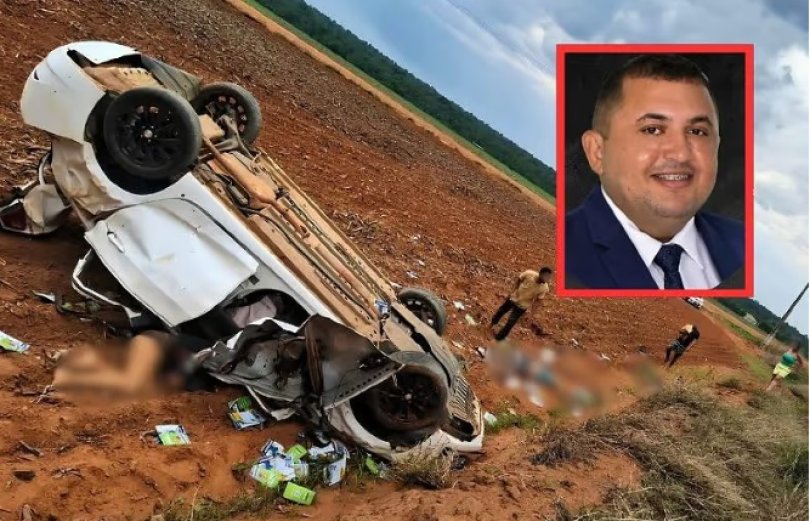 Capotamento de carro mata vereador e duas mulheres em rodovia de MT | FOLHAMAX