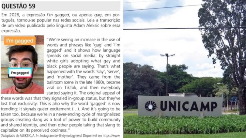 Entenda expresso ‘Gag’ que caiu no vestibular da Unicamp | FOLHAMAX