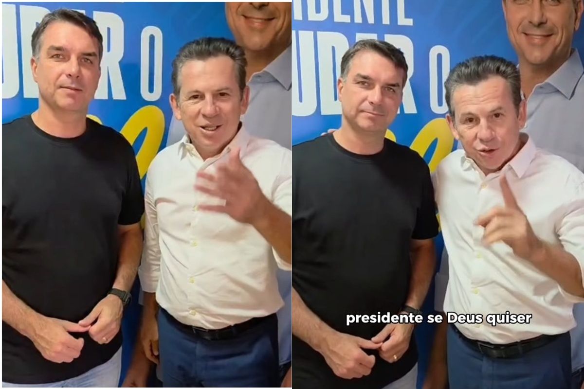 Ao lado de Flávio, Mendes afirma que Lula atrapalhou MT; vídeo