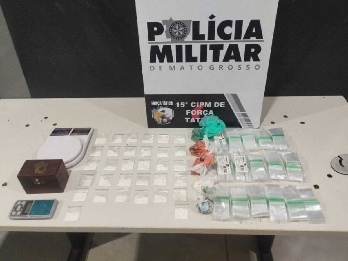 Força Tática prende dois homens por tráfico de drogas em Várzea Grande